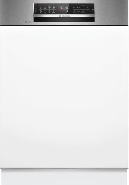 Bosch SMI6ECS12E - Serie 6, Teilintegrierter Geschirrspüler, Gebürsteter Stahl, 60 cm